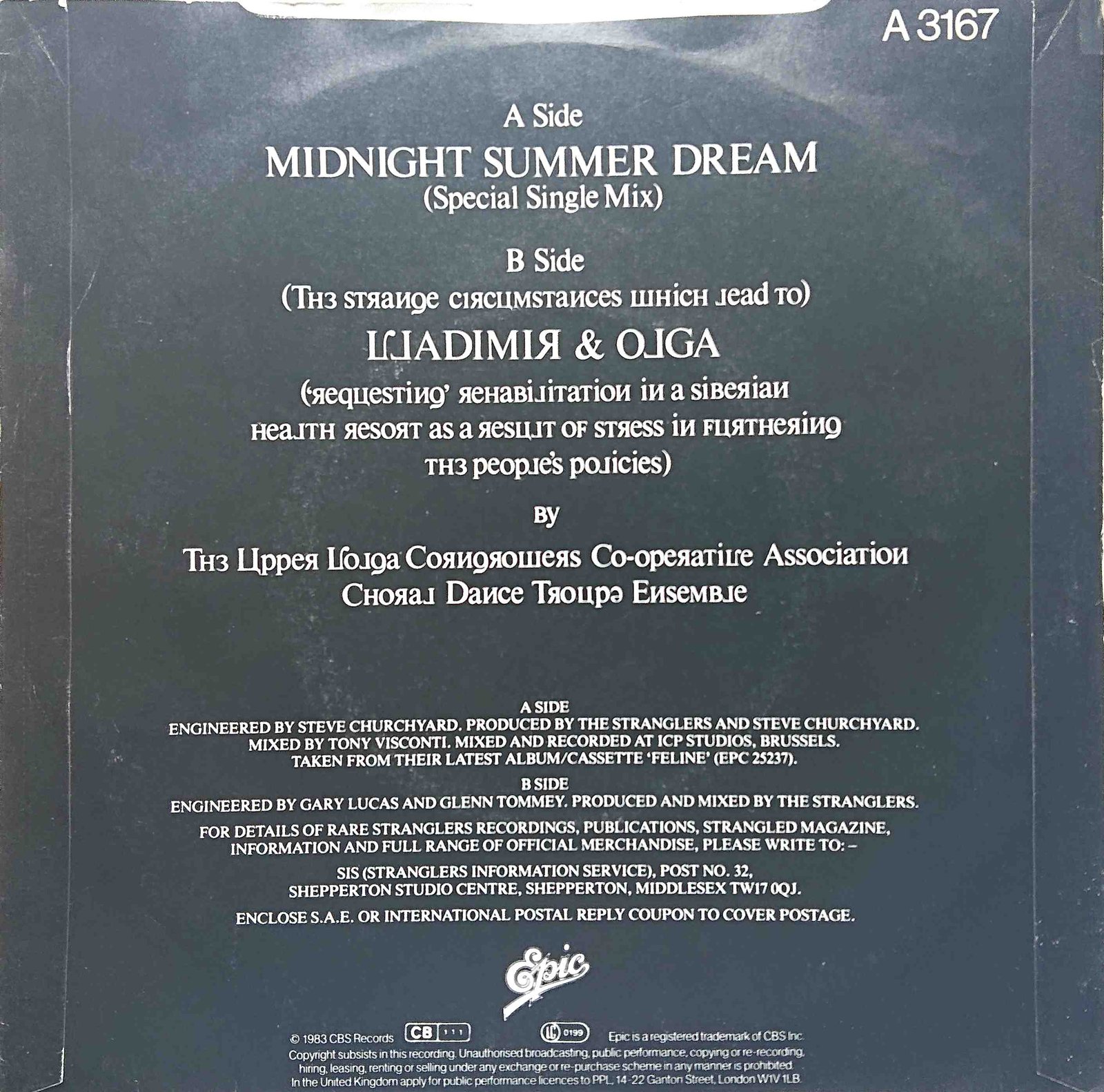 Back cover of A 3167